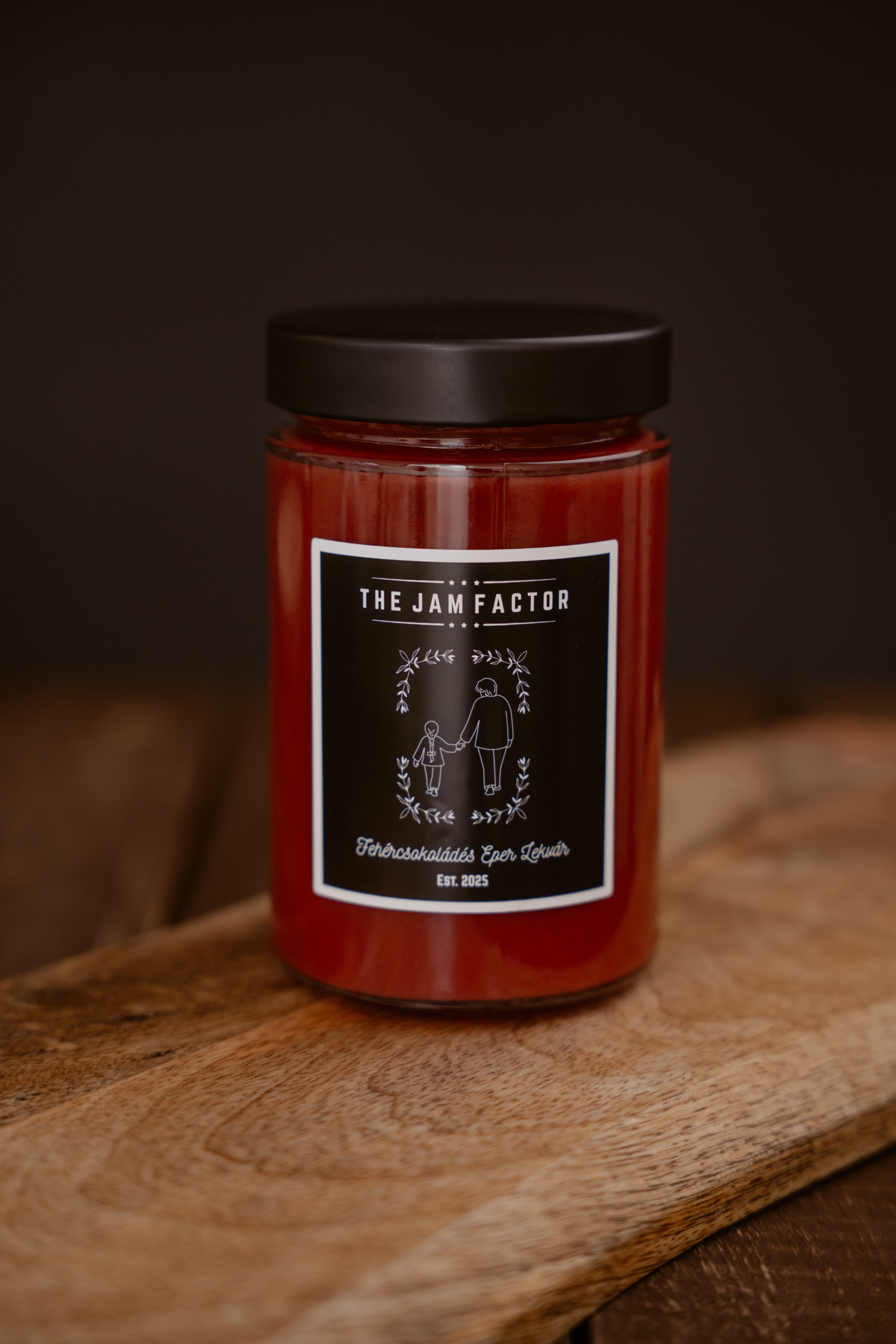 Fehércsokoládés Eper lekvár 440G
